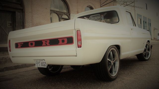 1967 Ford Wimbledon White with Ford Tungsten Gray Metallic (flat) Ford F-100