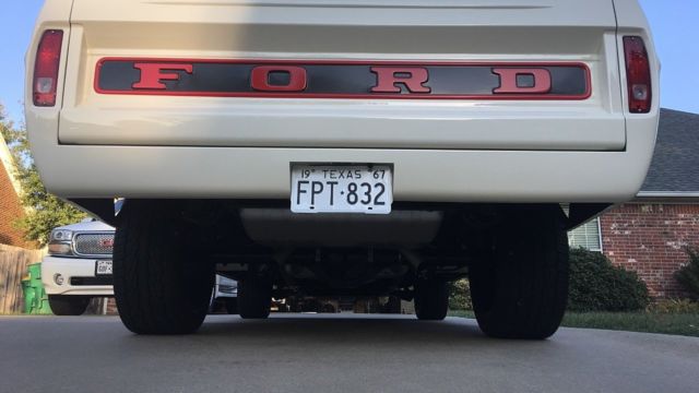 1967 Ford Wimbledon White with Ford Tungsten Gray Metallic (flat) Ford F-100