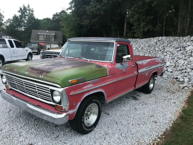 1967 Red Ford F-100