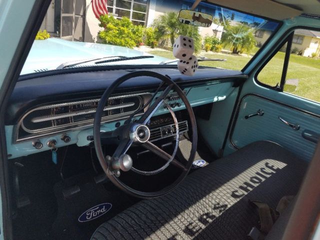 1967 Blue/White Ford F-100 Cab & Chassis