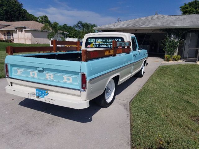 1967 Blue/White Ford F-100 Cab & Chassis