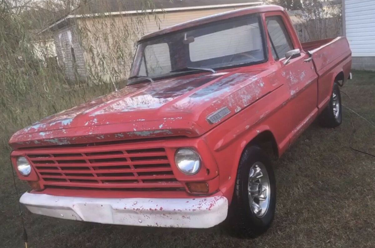 1967 Red Ford F100