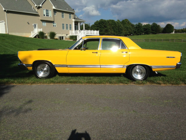 1967 Yellow Ford Fairlane U/K