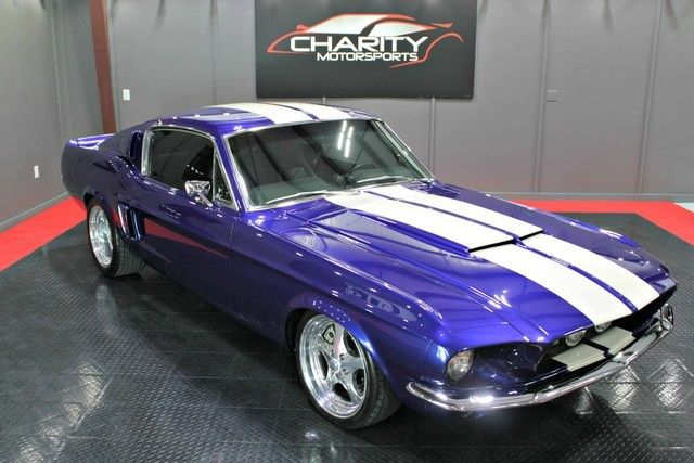 1967 Blue Ford Mustang