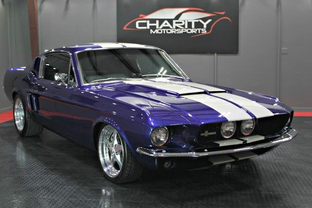 1967 Blue Ford Mustang