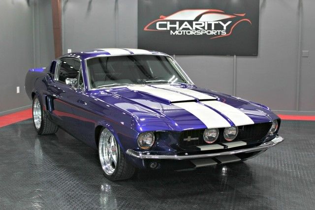 1967 Blue Ford Mustang