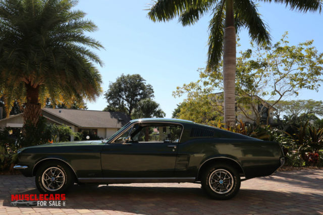 1967 highland Green Ford Mustang Fastback