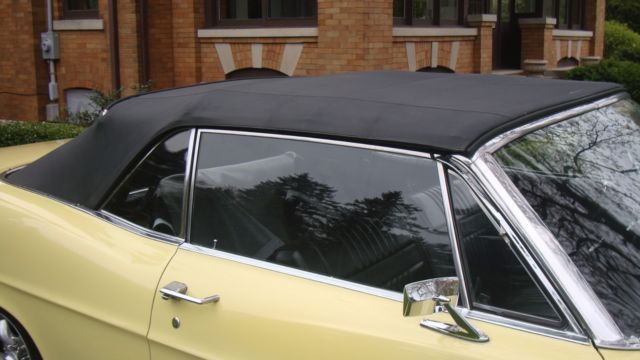 1967 Yellow Ford Galaxie Convertible