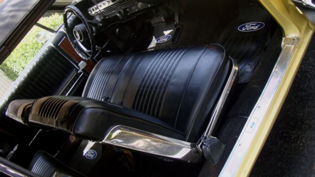 1967 Yellow Ford Galaxie Convertible