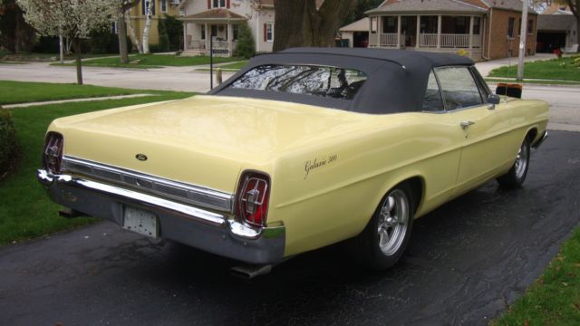 1967 Yellow Ford Galaxie Convertible