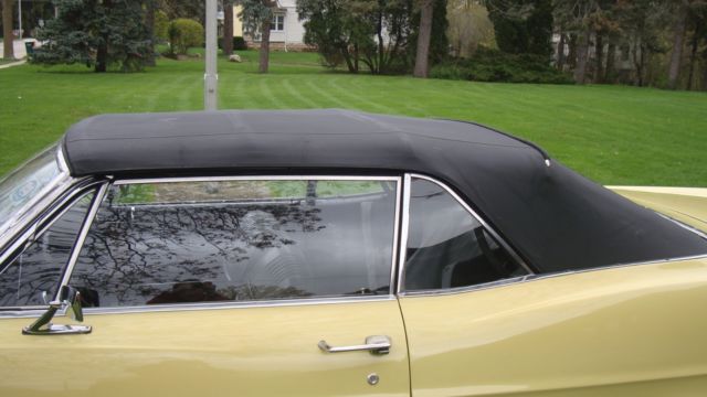1967 Yellow Ford Galaxie Convertible