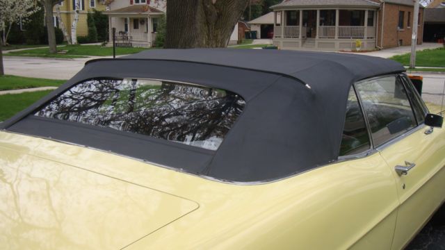 1967 Yellow Ford Galaxie Convertible