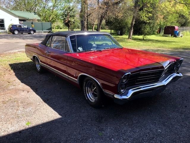 1967 Red Ford Galaxie Convertible