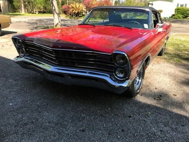 1967 Red Ford Galaxie Convertible