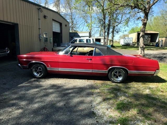 1967 Red Ford Galaxie Convertible