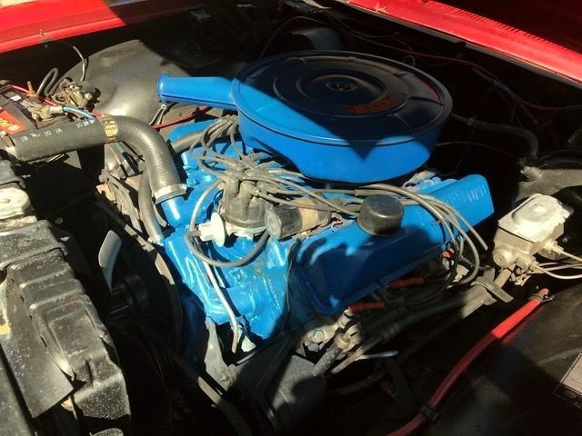 1967 Red Ford Galaxie Convertible