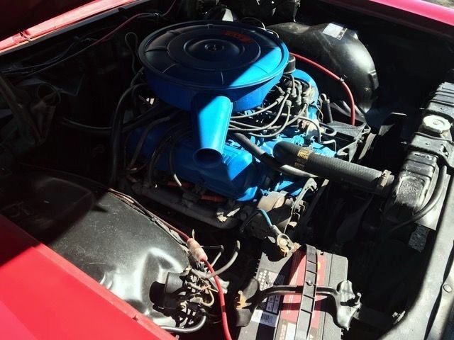 1967 Red Ford Galaxie Convertible