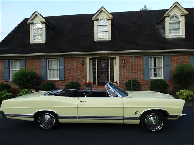 1967 Yellow Ford Galaxie CONVERTIBLE
