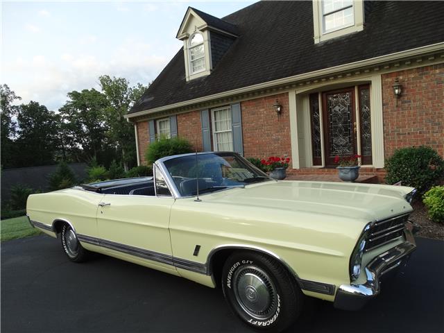 1967 Yellow Ford Galaxie CONVERTIBLE
