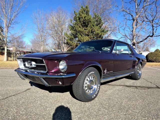 1967 Burgundy Ford Mustang Coupe