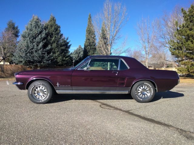1967 Burgundy Ford Mustang Coupe