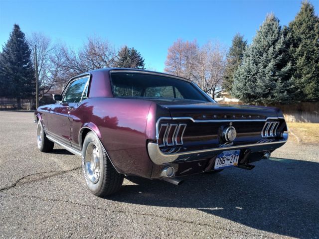1967 Burgundy Ford Mustang Coupe