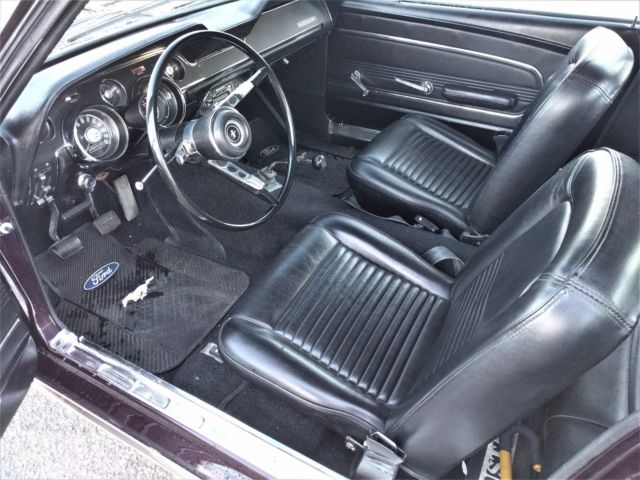 1967 Burgundy Ford Mustang Coupe