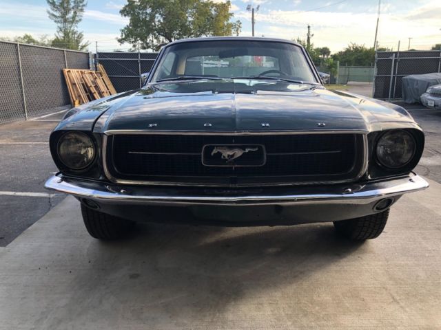 1967 Green Ford Mustang Coupe