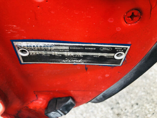 1967 Red Ford Mustang --