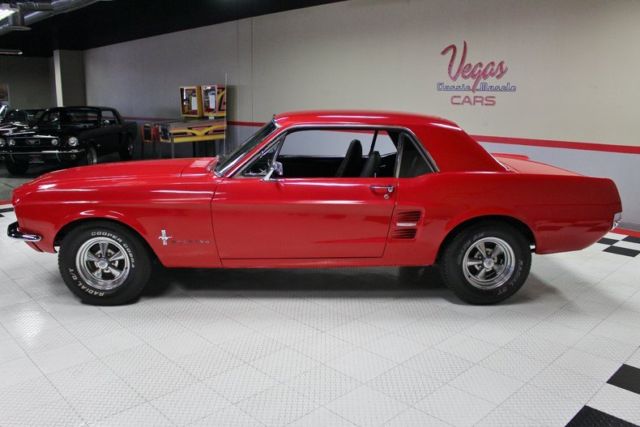 1967 Red Ford Mustang Coupe