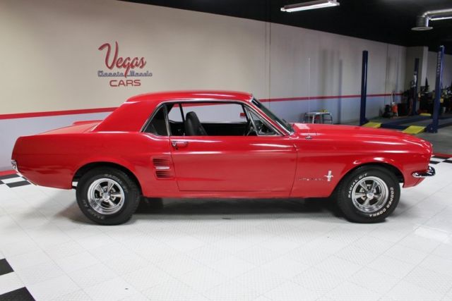 1967 Red Ford Mustang Coupe