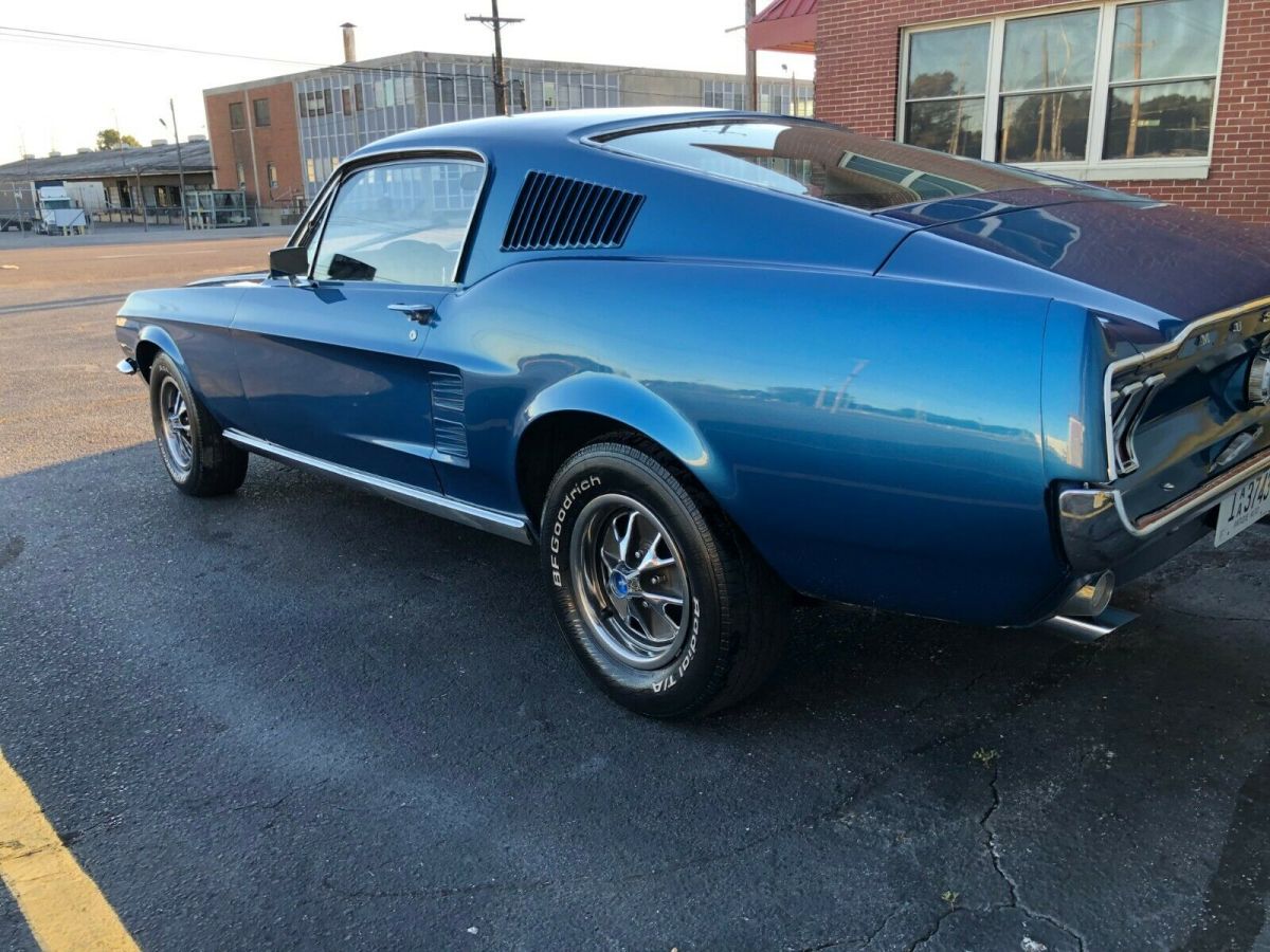 1967 Blue Ford Mustang Fastback