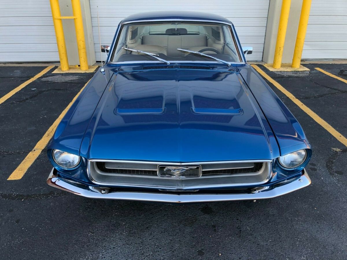 1967 Blue Ford Mustang Fastback