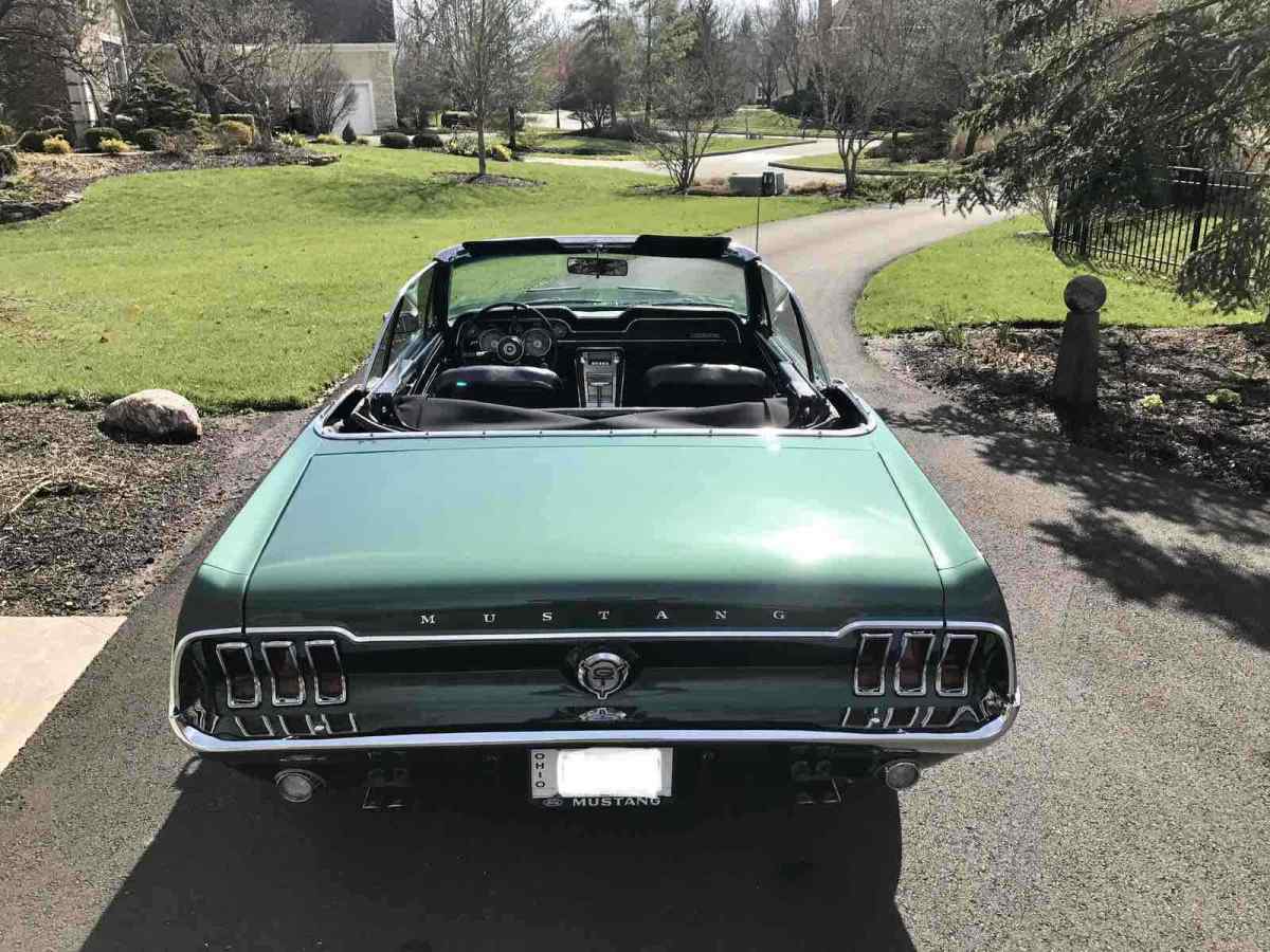 1967 Green Ford Mustang Convertible