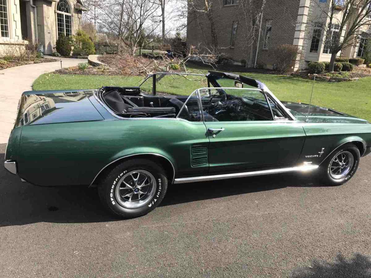1967 Green Ford Mustang Convertible