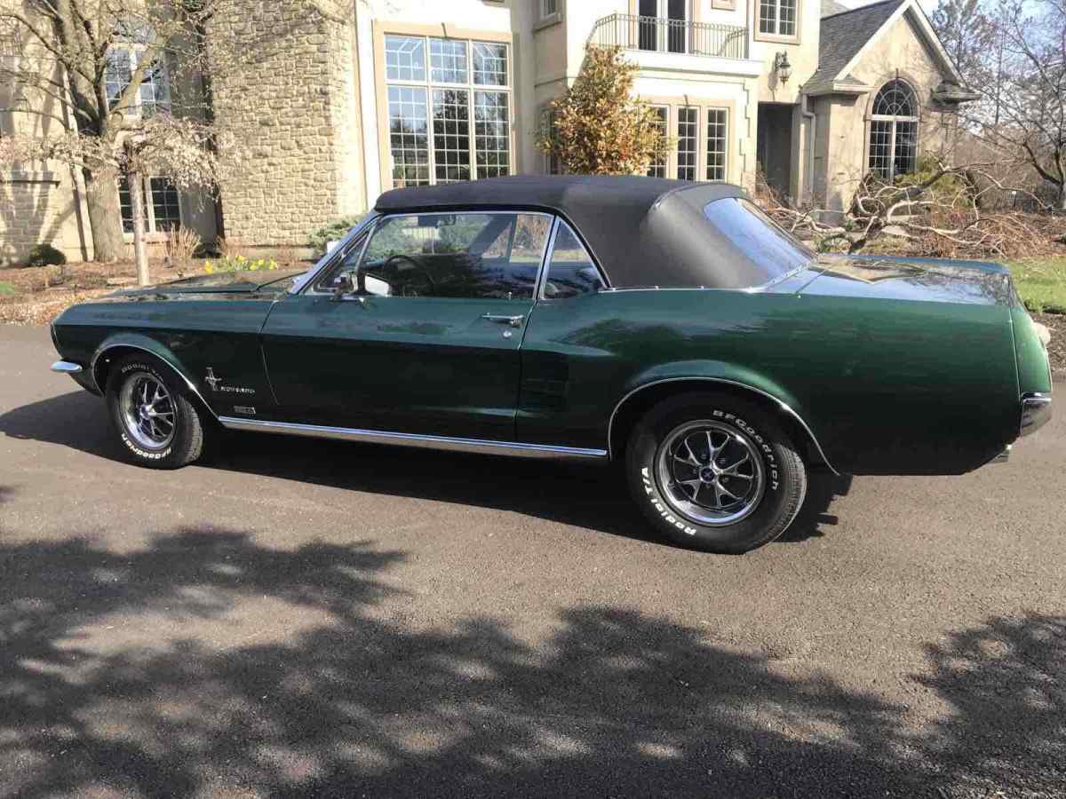 1967 Green Ford Mustang Convertible