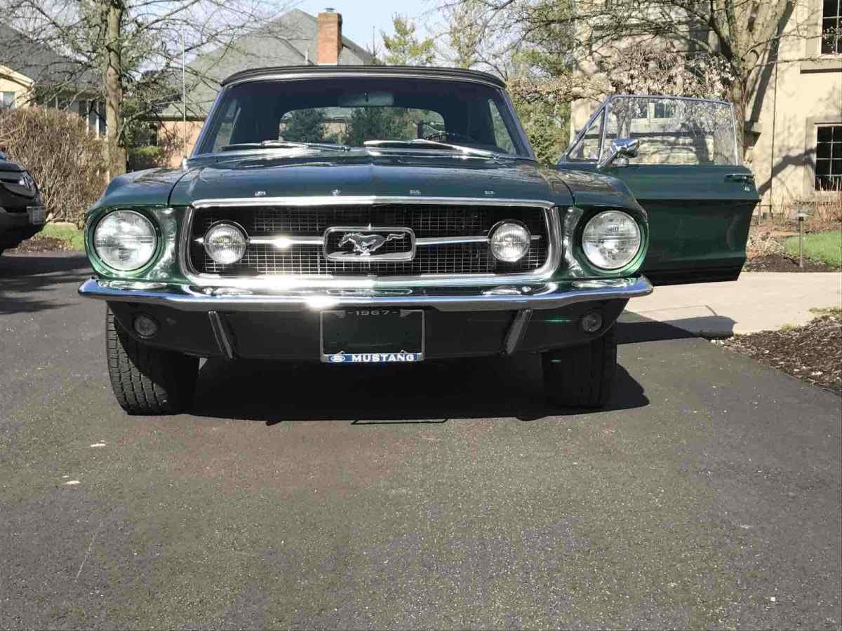 1967 Green Ford Mustang Convertible