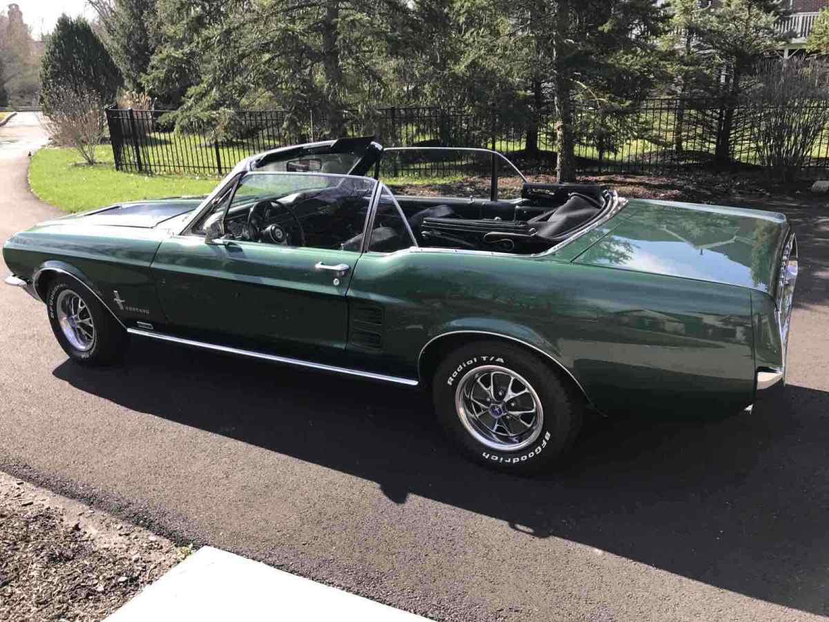 1967 Green Ford Mustang Convertible