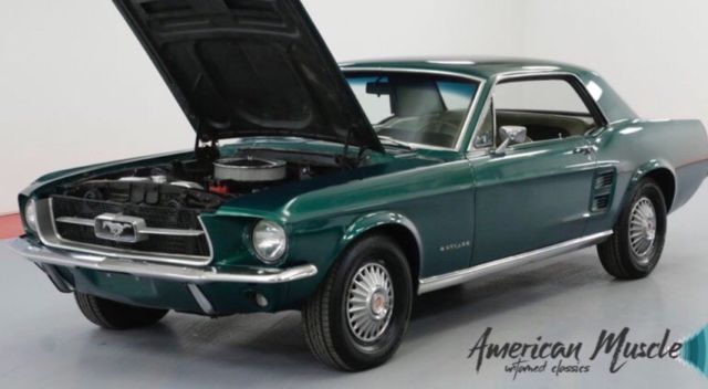 1967 Green Ford Mustang Coupe