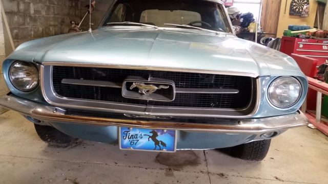 1967 Baby Blue Ford Mustang Convertible