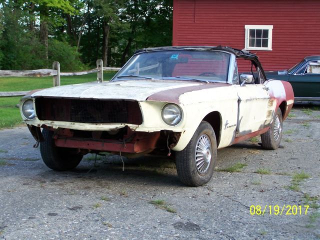 1967 Springtime Yellow Ford Mustang Convertible