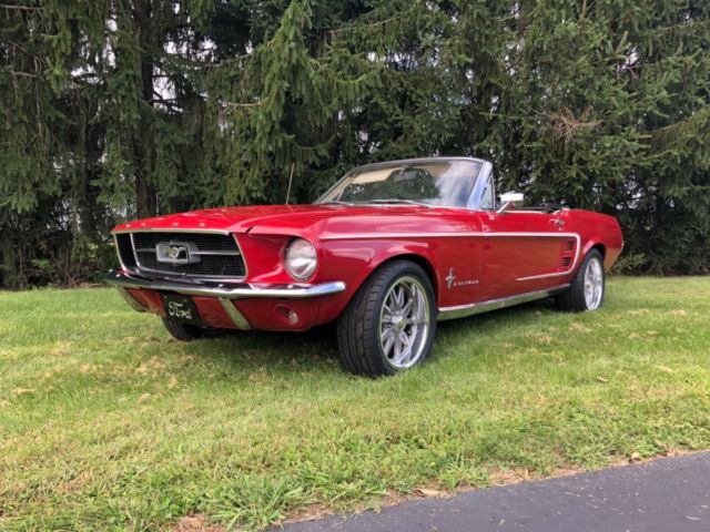 1967 Red Ford Mustang Convertible