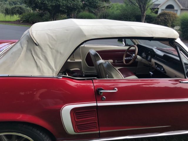 1967 Red Ford Mustang Convertible