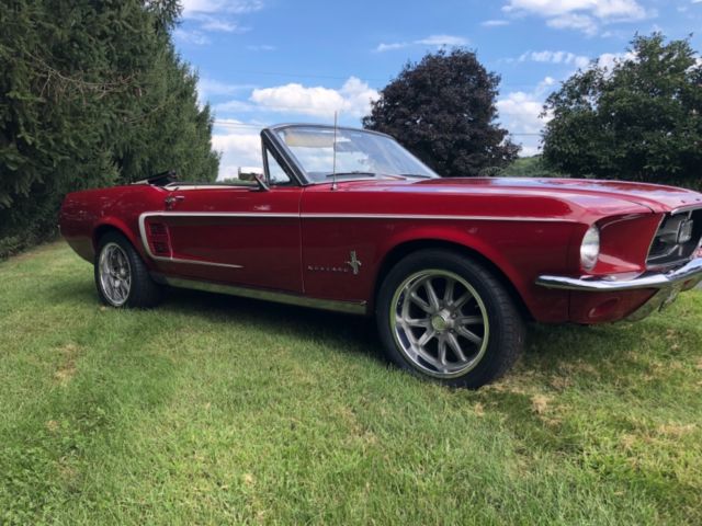 1967 Red Ford Mustang Convertible