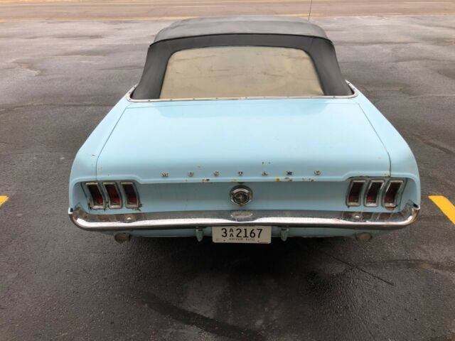 1967 Blue Ford Mustang Convertible