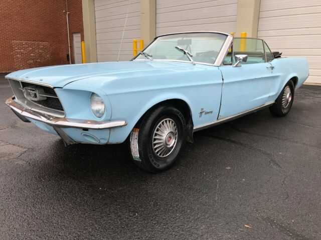 1967 Blue Ford Mustang Convertible