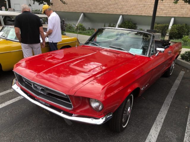 1967 Red Ford Mustang