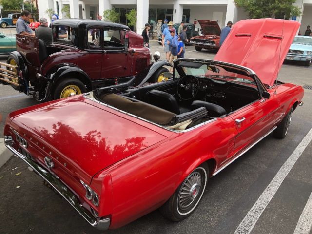 1967 Red Ford Mustang