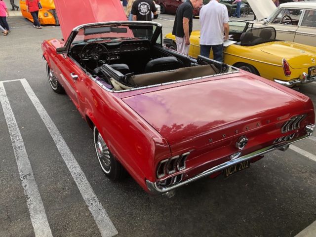 1967 Red Ford Mustang