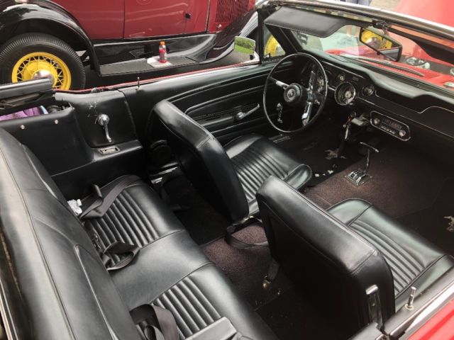 1967 Red Ford Mustang